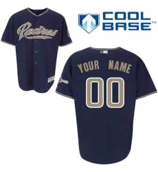 Men Women Youth All Size San Diego Padres Blue Custom Jerseys