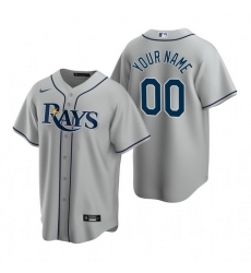 Men Women Youth Toddler All Size Tampa Bay Rays Custom Nike Gray 2020 Stitched MLB Cool Base Road Jersey