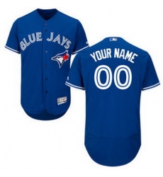 Men Women Youth All Size Toronto Blue Jays Majestic Home Flex Base Custom Jersey Blue