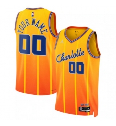 Charlotte Hornets Jordan Brand Unisex 2025 2026 City Edition Swingman Custom Jersey Orange
