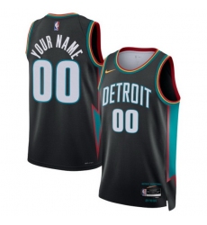 Detroit Pistons Nike Unisex 2025 2026 City Edition Swingman Custom Jersey Charcoal