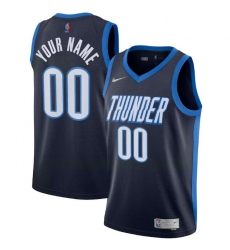 Men Women Youth Toddler All Size Oklahoma City Thunder Nike Navy Blue Swingman Custom Icon Edition Jersey