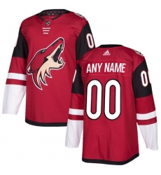 Men Women Youth Toddler NHL Burgundy Red Jersey - Customized Adidas Arizona Coyotes Home