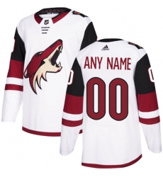 Men Women Youth Toddler Youth White Jersey - Customized Adidas Arizona Coyotes Away