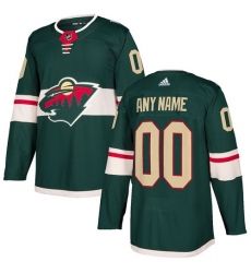 Men Women Youth Toddler Youth Green Jersey - Customized Adidas Minnesota Wild Home