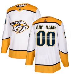 Men Women Youth Toddler White Jersey - Customized Adidas Nashville Predators Away