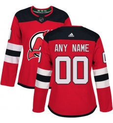 Men Women Youth Toddler Red Jersey - Customized Adidas New Jersey Devils Home  II