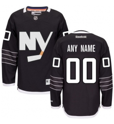 Men Women Youth Toddler Youth Black Jersey - Customized Reebok New York Islanders Third