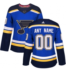 Men Women Youth Toddler Royal Blue Jersey - Customized Adidas St. Louis Blues Home  II