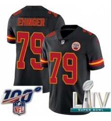 2020 Super Bowl LIV Youth Nike Kansas City Chiefs #79 Parker Ehinger Limited Black Rush Vapor Untouchable NFL Jersey