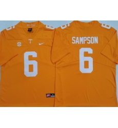 Men Tennessee Volunteers #6 Dylan Sampson Orange Stitched NCAA Jersey