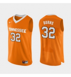 Men Tennessee Volunteers D.J. Burns Orange Authentic Performace College Basketball Jersey