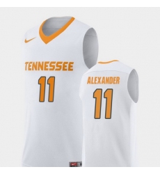 Men Tennessee Volunteers Kyle Alexander White Replica College Basketball Jersey