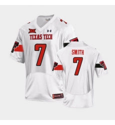 Men Texas Tech Red Raiders Donovan Smith Replica White Football Team Jersey