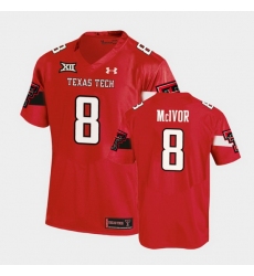 Men Texas Tech Red Raiders Maverick Mcivor Replica Red Football Team Jersey