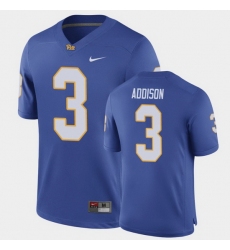 Men Pitt Panthers Jordan Addison Game Royal Football Jersey