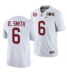 Alabama Crimson Tide Devonta Smith White 2021 Rose Bowl Champions College Football Playoff College Football Playoff Jersey