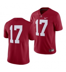 Alabama Crimson Tide Men's Crimson #17 Limited Nike Jersey