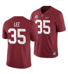 Alabama Crimson Tide Shane Lee Crimson 2019 Home Game Jersey NCAA Football