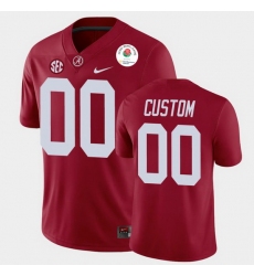Men Women Youth Toddler Alabama Crimson Tide Custom 2021 Rose Bowl Crimson College Football Jersey