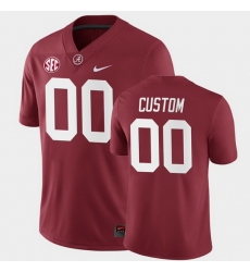 Men Women Youth Toddler Alabama Crimson Tide Custom College Football Crimson Home Game Jersey