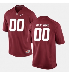 Men Women Youth Toddler Alabama Crimson Tide Custom College Football Crimson Jersey