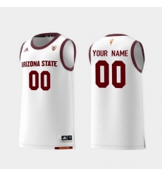 Men Women Youth Toddler Arizona State Sun Devils Custom White Replica College Basketball Jersey
