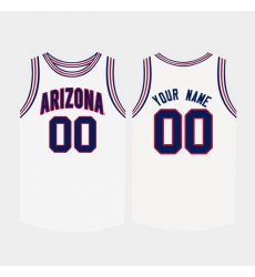 Men Women Youth Toddler Arizona Wildcats Custom White College Basketball Jersey