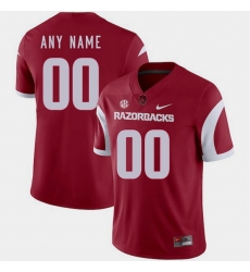 Men Women Youth Toddler Arkansas Razorbacks Custom Cardinal College Football 2018 Game Jersey