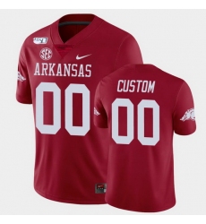 Men Women Youth Toddler Arkansas Razorbacks Custom College Football Cardinal Game Jersey