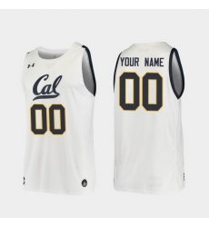 Men Women Youth Toddler California Golden Bears Custom Replica White College Basketball 2019 20 Jersey