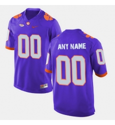 Men Women Youth Toddler Clemson Tigers Custom College Limited Football Purple Jersey