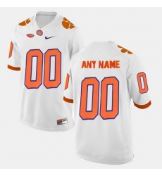 Men Women Youth Toddler Clemson Tigers Custom College Limited Football White Jersey