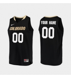 Men Women Youth Toddler Colorado Buffaloes Custom Black Replica College Basketball Jersey