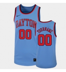 Men Women Youth Toddler Dayton Flyers Custom College Basketball Light Blue Replica Jersey