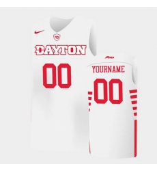 Men Women Youth Toddler Dayton Flyers Custom College Basketball White Jersey 0A