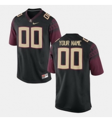 Men Women Youth Toddler Florida State Seminoles Custom College Football Black Jersey