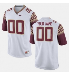 Men Women Youth Toddler Florida State Seminoles Custom College Limited Football White Jersey