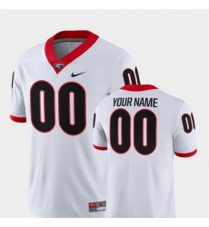 Men Women Youth Toddler Georgia Bulldogs Custom 00 White College Football 2018 Game Jersey