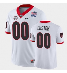 Men Women Youth Toddler Georgia Bulldogs Custom 2021 Peach Bowl White College Football Jersey