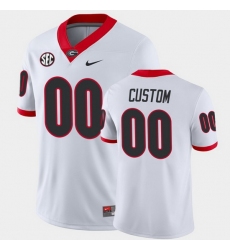 Men Women Youth Toddler Georgia Bulldogs Custom College Football White Away Game Jersey