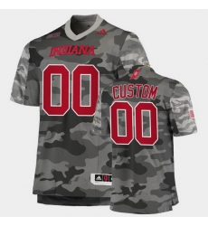 Men Women Youth Toddler Indiana Hoosiers Custom College Football Gray Salute To Service Jersey