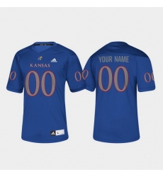 Men Women Youth Toddler Kansas Jayhawks Custom 00 Royal College Football Jersey