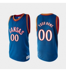 Men Women Youth Toddler Kansas Jayhawks Custom Alumni Royal College Basketball Jersey