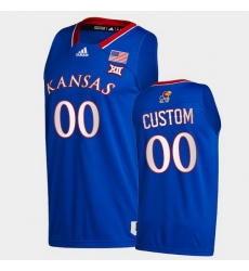 Men Women Youth Toddler Kansas Jayhawks Custom College Basketball Royal New Season 2020 21 Jersey