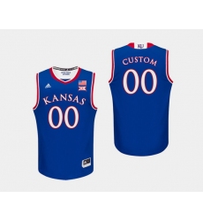 Men Women Youth Toddler Kansas Jayhawks Custom Royal College Basketball Jersey