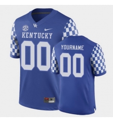 Men Women Youth Toddler Kentucky Wildcats Custom College Football Royal Game Jersey