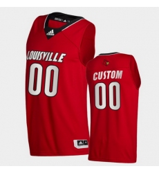 Men Women Youth Toddler Louisville Cardinals Custom College Basketball Red Swingman 2020 21 Jersey