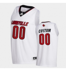 Men Women Youth Toddler Louisville Cardinals Custom College Basketball White Swingman 2020 21 Jersey