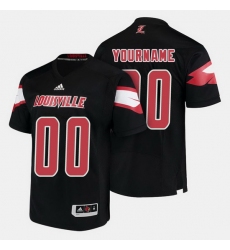 Men Women Youth Toddler Louisville Cardinals Custom College Football Black Jersey